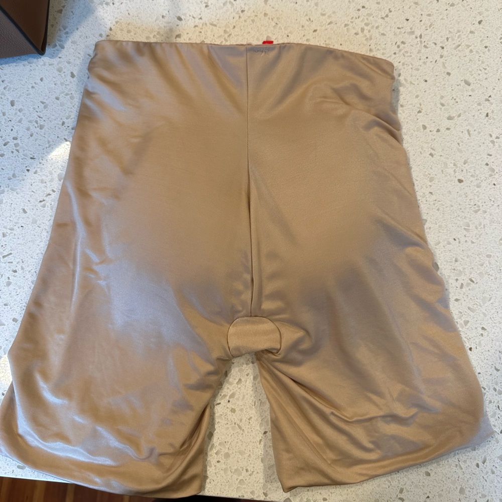 Spanx compression shorts with butt pads